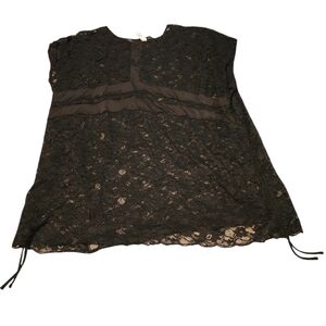 Lane Bryant Black Lace Swim Coverup